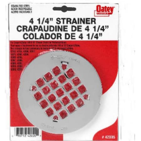 Oatey 42005 4.25 in. Stainless Steel Strainer Cover OA574231